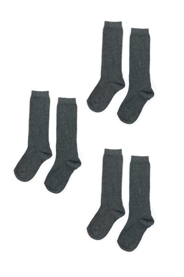 Grey Long Socks For Under Pinafore