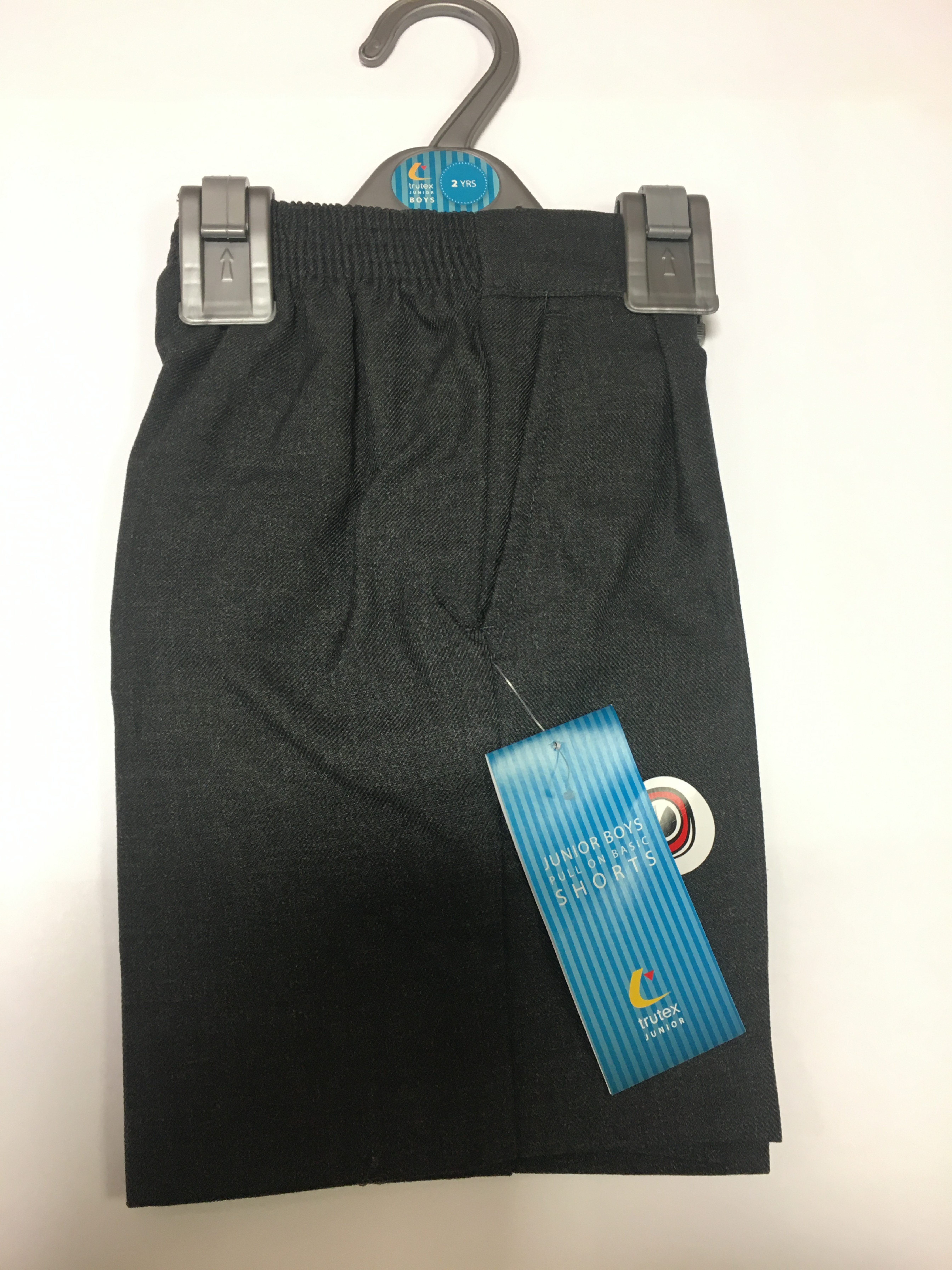 Boy Fit Grey Pull-up School Shorts